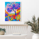 Paint By Numbers Kit DIY Flowers Tree Colouring Oil Art Picture Ornaments