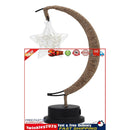 Table Desk Lamp Hemp Rope Star LED Night Light Decor (A Battery Powered) Newly
