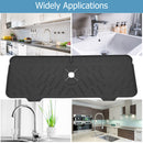 Faucet Absorbent Mat Sink Splash Guard Drying Pads for Kitchen RV (Black) Newly