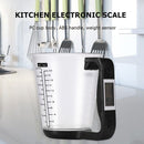 Electronic Measuring Cup Kitchen Scales Digital Measurement Cups (Black)