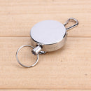 High Resilience stretching rope anti-lost burglar retractable key ring key Newly