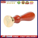 Retro Plant Pattern Sealing Wax Wooden Handle Wax Seal Stamps for Envelope