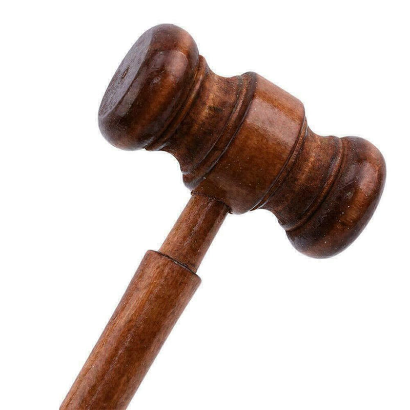 Crafted Court Hammer Gavel Handmade Wooden Auction Judge U6L8 Lawyer Jian K9Q0