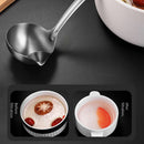 Long Handle Oil Soup Separate Spoon Stainless Steel Oil Filter Scoop Ladle