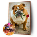 Full Round Drill Diamond Painting 5D DIY Dog Rhinestone Wall Art Animal Mosai