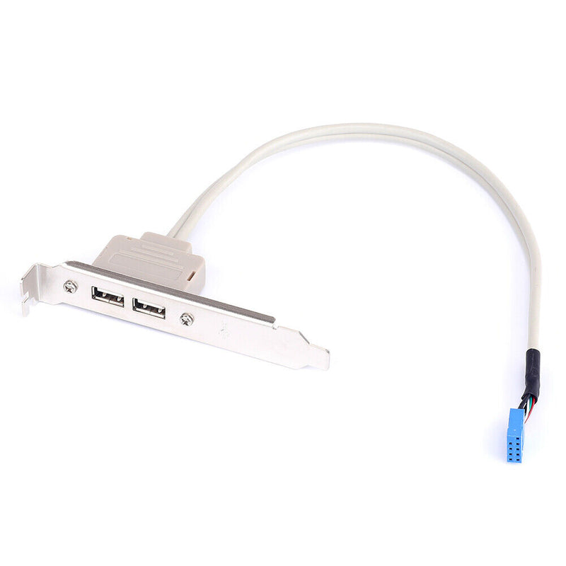 9Pin Motherboard Female Header to Dual USB 2.0 Adapter Cable for Desktop PC