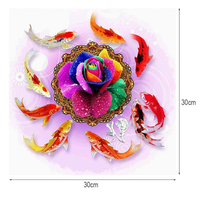 Flowers Animals 5D Diamond Painting DIY Embroidery Craft Fish Cross Stitch Canvas