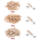 300pcs 6mm 10mm 10mm Wooden Dowel Cabinet Drawer Round Fluted Dowel Pins Newly