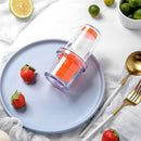 Portable Press Silicone Oil Bottle Brush Storage Cover Baking Tool (Orange)