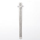 0-150mm Stainless Steel Ruler w/Removable Clip Portable Length Depth Rulers