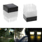 Matefield Square Waterproof LED Solar Light Fence Post Pool Garden Lamp Wa