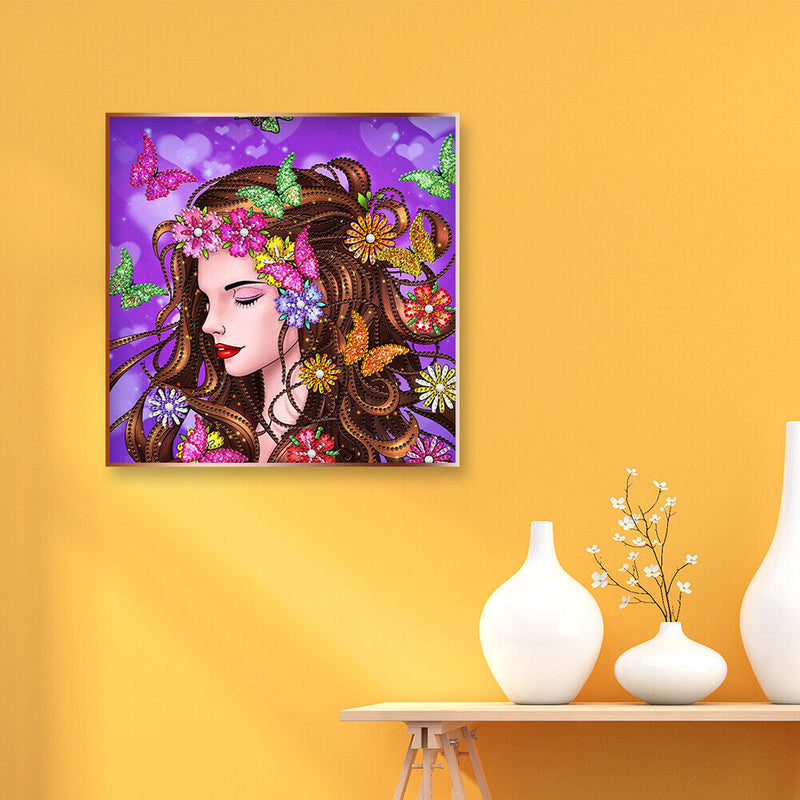 Mosaic Part Drill Special Shaped DIY Butterfly Beauty 5D Diamond Painting