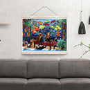 5D Kit Rhinestone Pictures DIY Cat World Full Round Drill Diamond Painting Cr