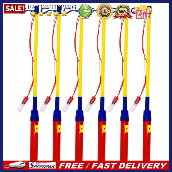 6pcs 50cm LED Lantern Light Outdoor Portable Hanger Hook Light Pole Handle