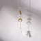 Crystal Sun Moon Hanging Meatal Pendant Home Car Decor (A)