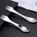 Spork Tableware Cutlery Tool Portable Spoon 3 in 1 Stainless Steel Fork