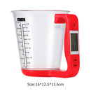 Electronic Measuring Cup Kitchen Scales Digital Measurement Cups (Red)