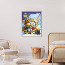 DIY Rhinestone Rabbit Couple Full Round Drill Diamond Painting Mosaic Art D