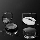 15g Empty Cosmetic Sifter Loose Powder Jar Container Puff Box Travel Makeup E8F6