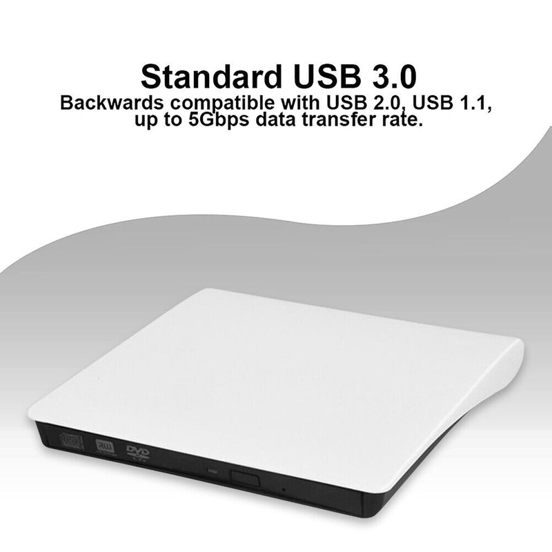Non Slip USB 3.0 SATA External DVD CD-ROM RW Player Optical Drive Enclosure Case