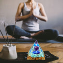 Crystal Pyramid Positive Energy Generator for Meditation Yoga Home Decor Accent