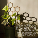 Durable Wood Potted Climbing Frame Flower Support Stand (Honeycomb 3pcs) Newly