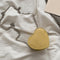 Love Heart Crossbody Handbag Women Kids Leather Small Shoulder Bag (Yellow)