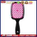 Wide Teeth Air Cushion Comb Scalp Massage Salon Tool Hair Brush (Black Red)