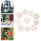Wood DIY Crafts Christmas Snowflake Xmas Decoration Hanging Ornaments Wood Chip