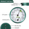 2 in 1 Thermometer Hygrometer Dual Gauges for Indoor Outdoor Home Office