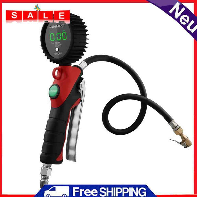 LED Digital Display Car Tire Air Pressure Inflator Gauge Vehicle Tester Tools