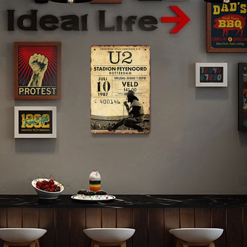 Metal Signs Rotterdam Stadium Iron Painting Wall Art Plaque Poster 20x30cm