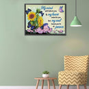 5D Diamond Painting DIY Flower Letter Special Shape Partial Drill (KA343) Newly