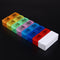 domybest Removable Pill Organizer Box One Week Bin PM Medication Taking