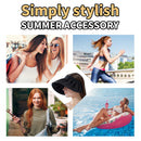 Women Foldable Visors Cap Wide Brim Beach Summer Vacation Empty Top Sun Hats
