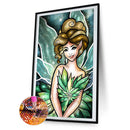 5D Diamond Painting Cartoon Green Girl Full Round Rhinestone DIY Home Decor