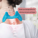 Portable Plastic Manual Cervical Massager Shoulder Head Back Tool (Blue) Newly
