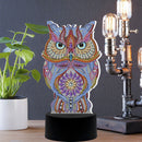 DIY Special Shaped Diamond Painting Owl LED Light Cross Stitch Embroidery L