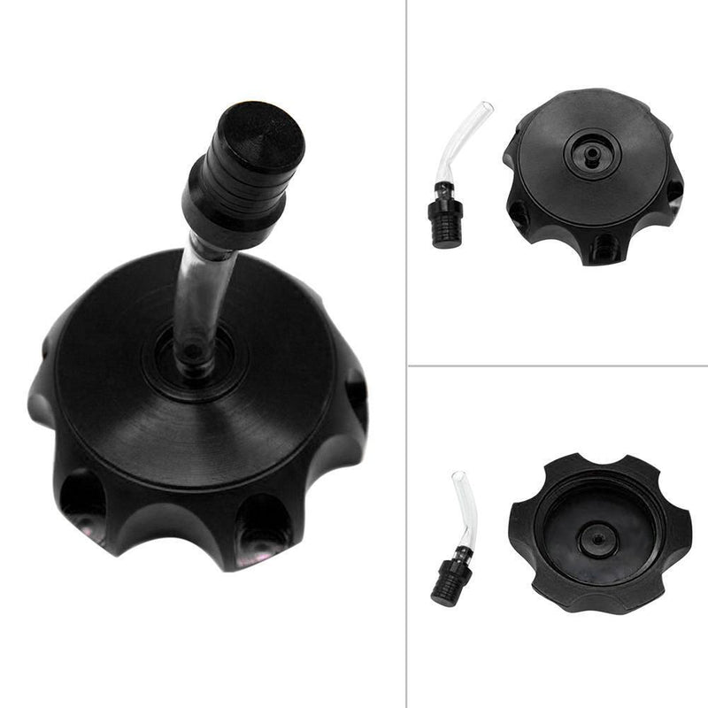 CNC Aluminum Gas Fuel Petrol Tank Cap for Dirt/Pit Bike ATV Quad (Black) Newly