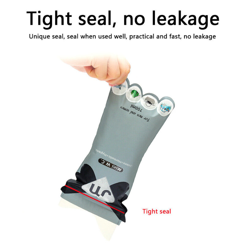 3pcs Disposable Urinal Travel Traffic Jam Emergency Pee Vomit Bags (Grey) Newly