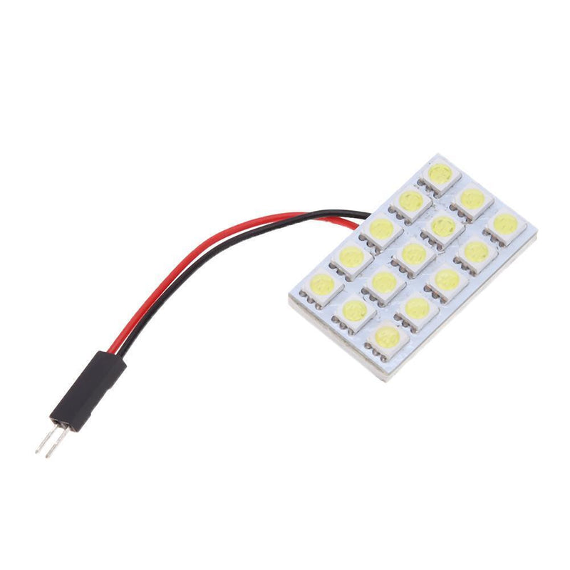 DC 12V 5050 15SMD LED White Light Car Interior T10 Festoon BA9s Lamp Panel