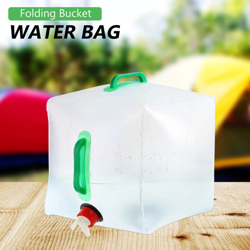 20L Outdoor Water Carrier Cube Portable Emergency Water Container for Camping