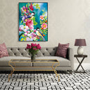 Painting By Numbers DIY Birds Flowers Canvas Oil Art Picture Home Room Decor Kit
