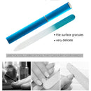 Glass Nail File Block Nail Polish Sanding Buffer Strips Polishing (Blue) Newly