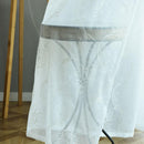 Embroidery Flower Screen Yarn Window Curtains Bedroom Voile Curtain(White)