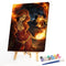 Redhead Witch Oil Paint By Numbers Drawing DIY Picture for Adults Children Decor