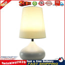 LED Table Lamp Nordic Style Desk Bedside Living Room Home Lighting (White) Newly