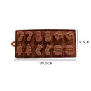 DIY Crafts Chocolate Santa head Stocking Silicone Mould Cake Snowman Tree