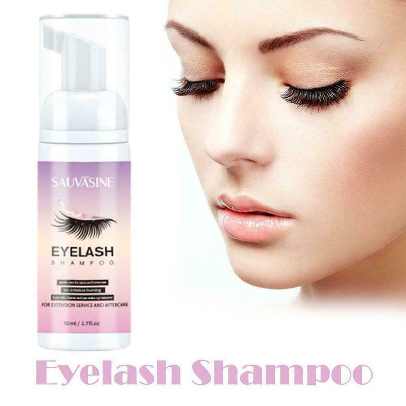 1x Professional Eyelashes Foam Cleaner 50ml Eyelash Shampoo Extension J5A9