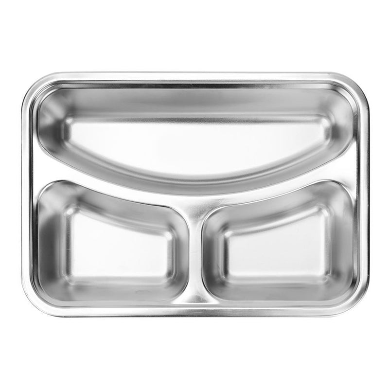 Portable Stainless Steel Bento Lunch Box Leak-Proof Food Container (Black)